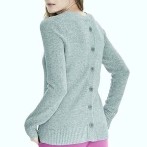 Banana Republic Button Back Mint Sweater Sz S